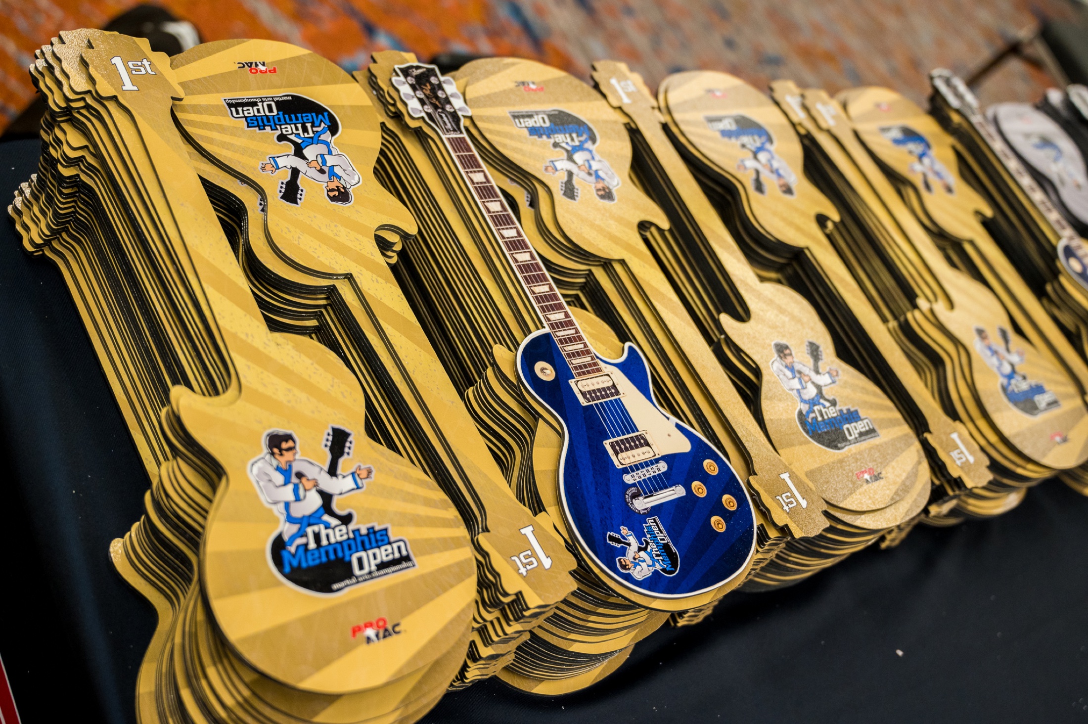 Memphis Open Blue Guitar championship awards