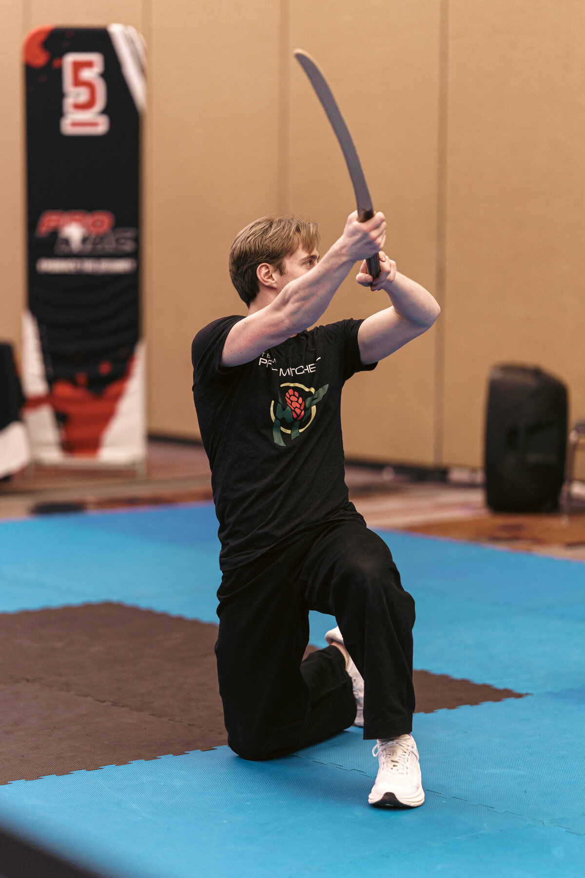 Dawson Holt teaching a sword seminar at the Memphis Open